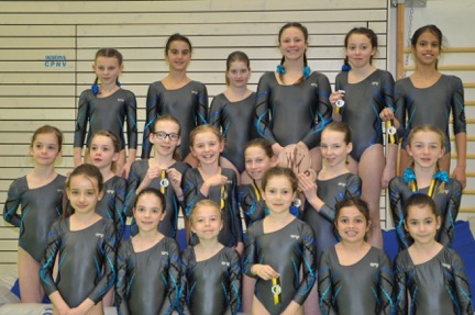 gymnastes prsentes lors du concours